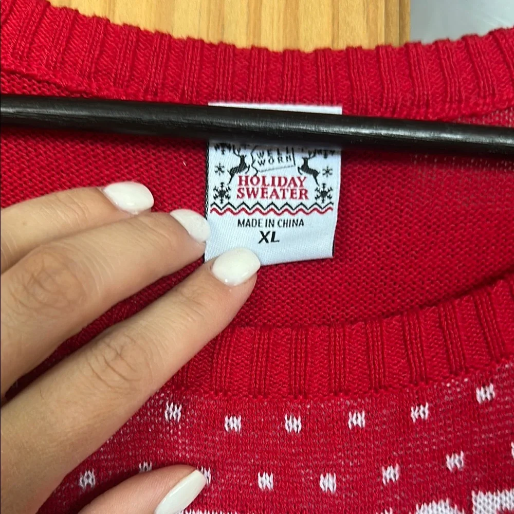 Let There Be Pizza On Earth Holiday Sweater - Picture 4 of 4